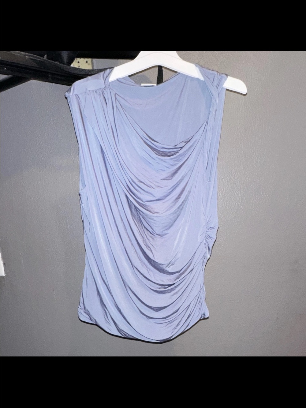 Abercrombie & Fitch Light Blue Draped Sleeveless Camisole